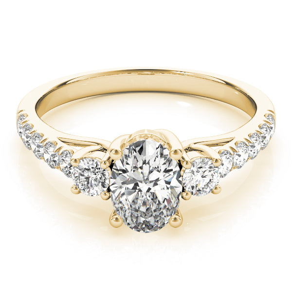 Oval Three-Stone Diamond Engagement Ring · 1.35 ct tw