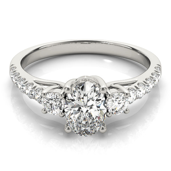 Oval Three-Stone Diamond Engagement Ring · 1.35 ct tw
