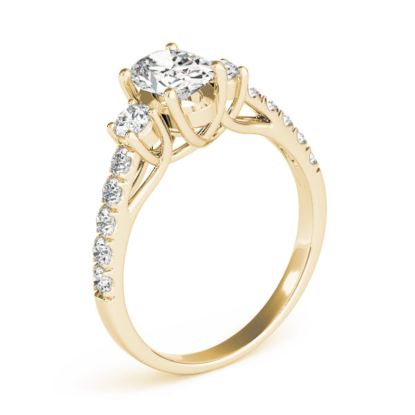 Oval Three-Stone Diamond Engagement Ring · 1.35 ct tw
