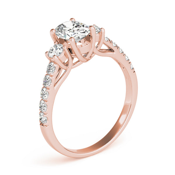 Oval Three-Stone Diamond Engagement Ring · 1.35 ct tw