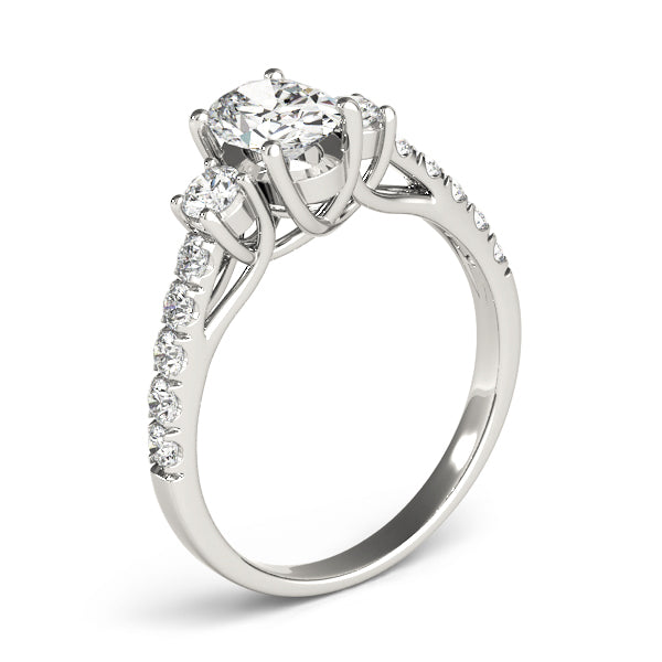 Oval Three-Stone Diamond Engagement Ring · 1.35 ct tw