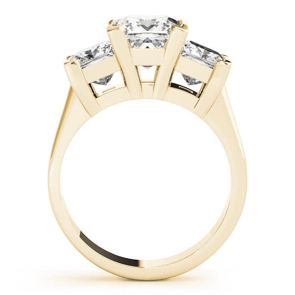Square Three-Stone Princess Diamond Engagement Ring · 3.30 ct tw