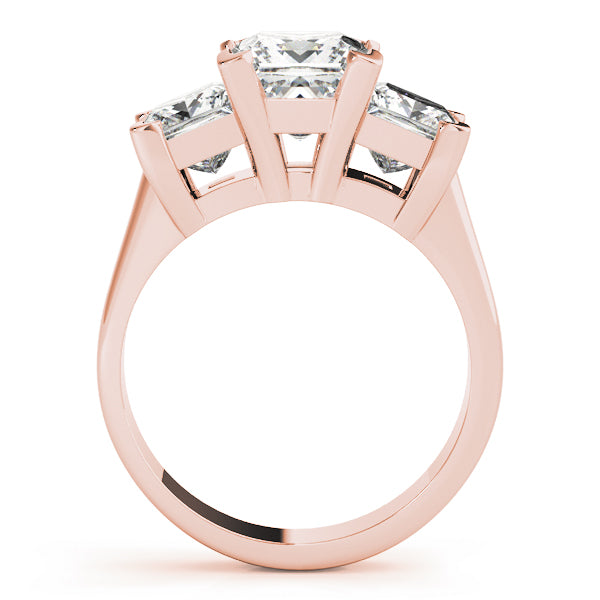 Square Three-Stone Princess Diamond Engagement Ring · 3.30 ct tw
