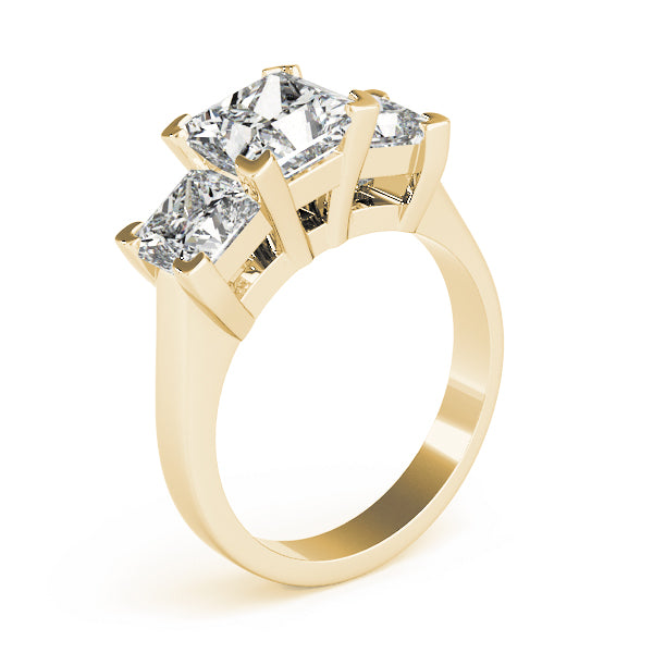 Square Three-Stone Princess Diamond Engagement Ring · 3.30 ct tw