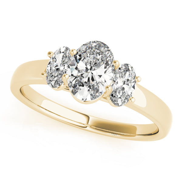 Oval Three-Stone Diamond Engagement Ring · 1.45 ct tw