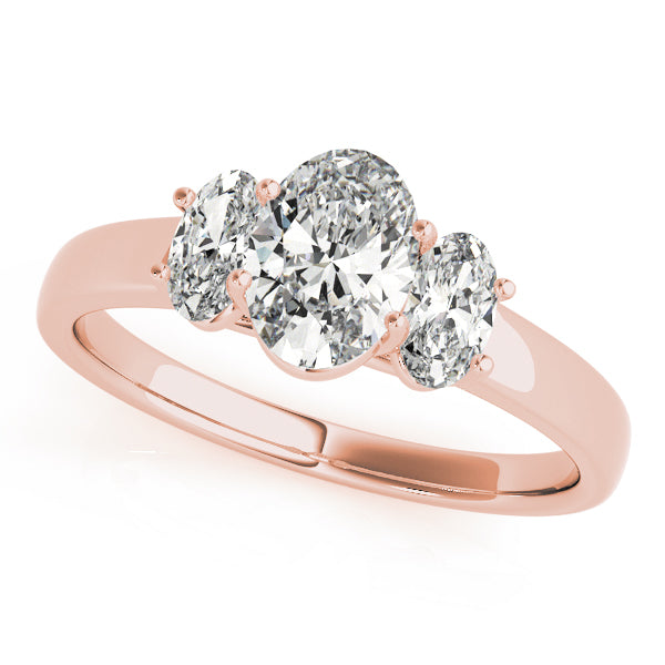Oval Three-Stone Diamond Engagement Ring · 1.45 ct tw