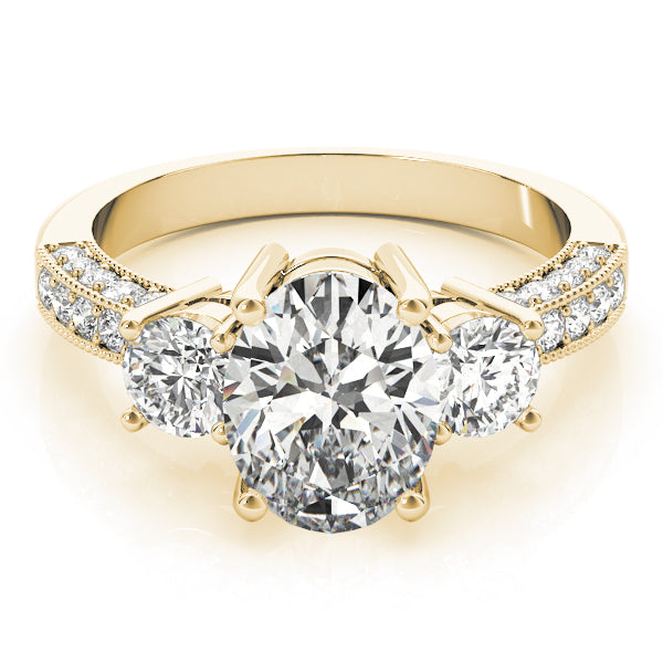 Oval Three-Stone Diamond Engagement Ring · 0.90 ct tw