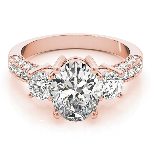 Oval Three-Stone Diamond Engagement Ring · 0.90 ct tw
