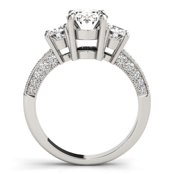 Oval Three-Stone Diamond Engagement Ring · 0.90 ct tw