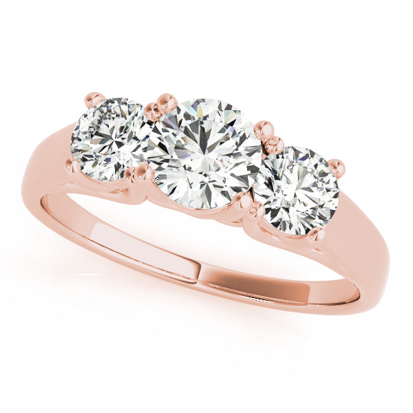 Round Three-Stone Diamond Engagement Ring · 1.00 ct tw