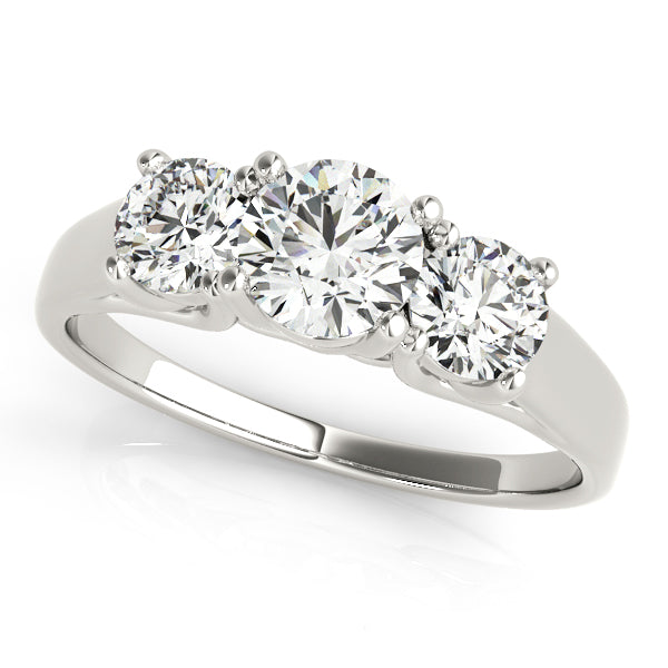 Round Three-Stone Diamond Engagement Ring · 1.00 ct tw