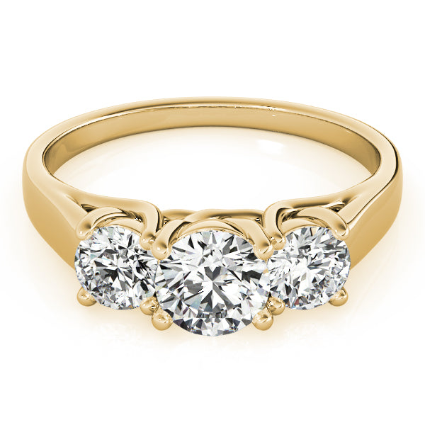 Round Three-Stone Diamond Engagement Ring · 1.00 ct tw