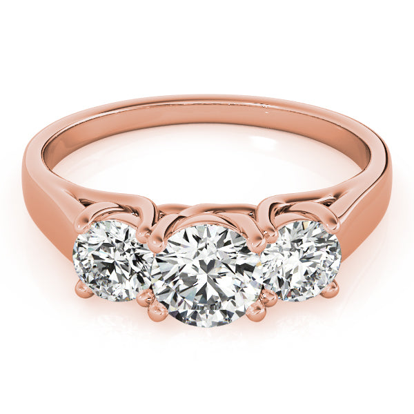 Round Three-Stone Diamond Engagement Ring · 1.00 ct tw
