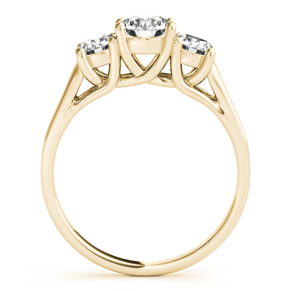 Round Three-Stone Diamond Engagement Ring · 1.30 ct tw