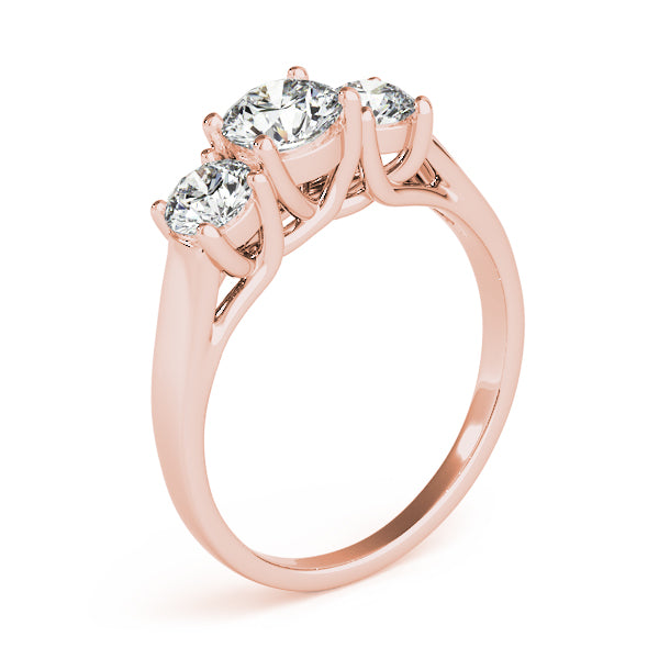 Round Three-Stone Diamond Engagement Ring · 1.45 ct tw