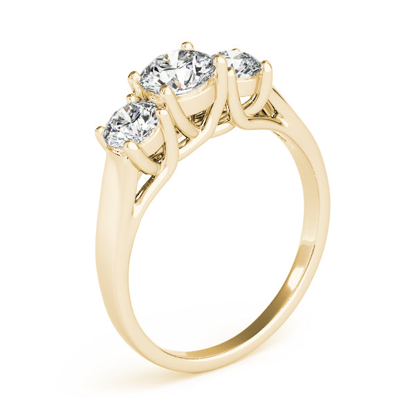 Round Three-Stone Diamond Engagement Ring · 1.30 ct tw