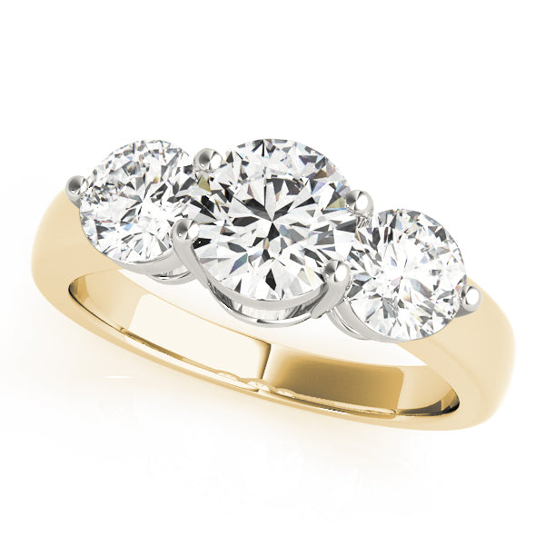 Round Three-Stone Diamond Engagement Ring · 2.00 ct tw