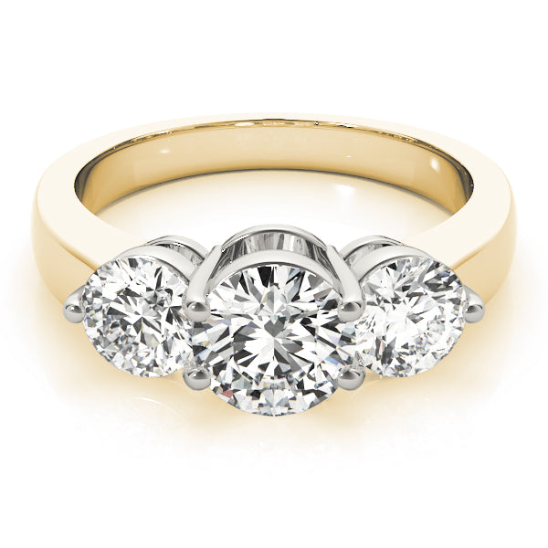 Round Three-Stone Diamond Engagement Ring · 2.00 ct tw