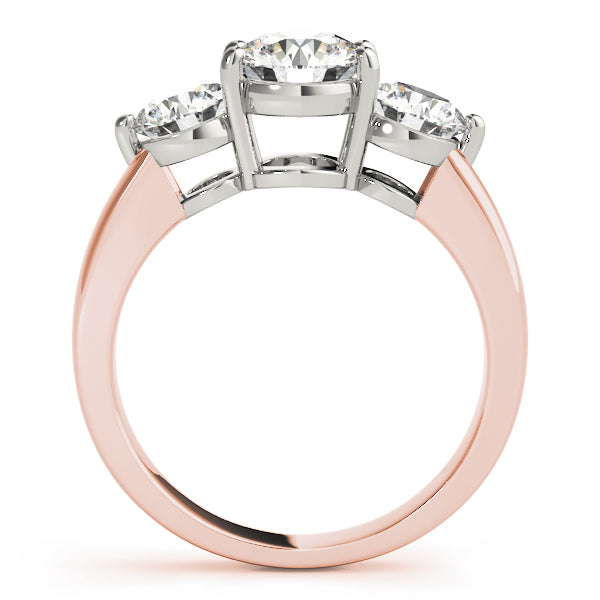 Round Three-Stone Diamond Engagement Ring · 3.00 ct tw