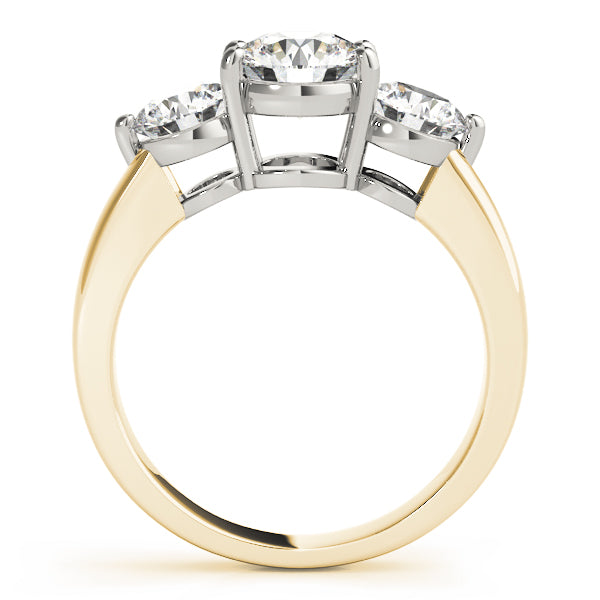 Round Three-Stone Diamond Engagement Ring · 4.00 ct tw