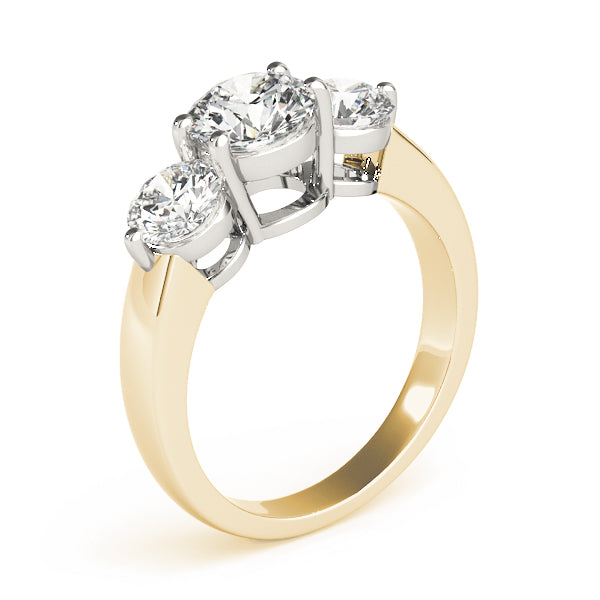 Round Three-Stone Diamond Engagement Ring · 2.00 ct tw