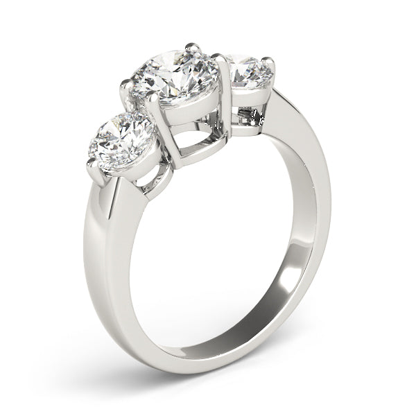 Round Three-Stone Diamond Engagement Ring · 2.00 ct tw