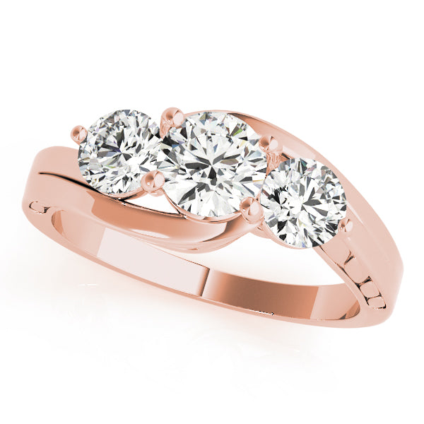 Round Three-Stone Diamond Engagement Ring · 2.00 ct tw