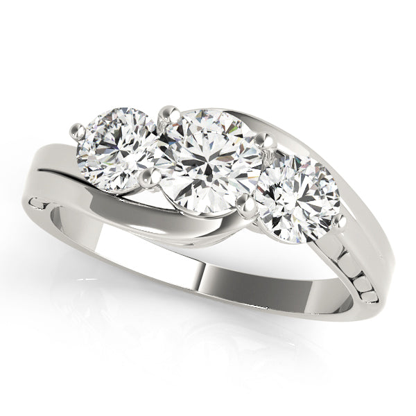 Round Three-Stone Diamond Engagement Ring · 1.00 ct tw