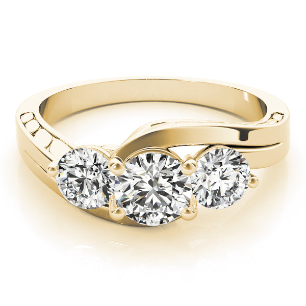 Round Three-Stone Diamond Engagement Ring · 1.00 ct tw