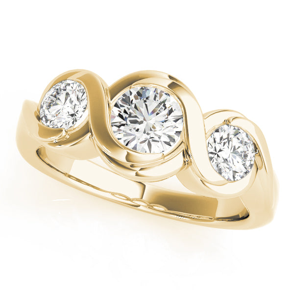 Round Three-Stone Diamond Engagement Ring · 1.45 ct tw