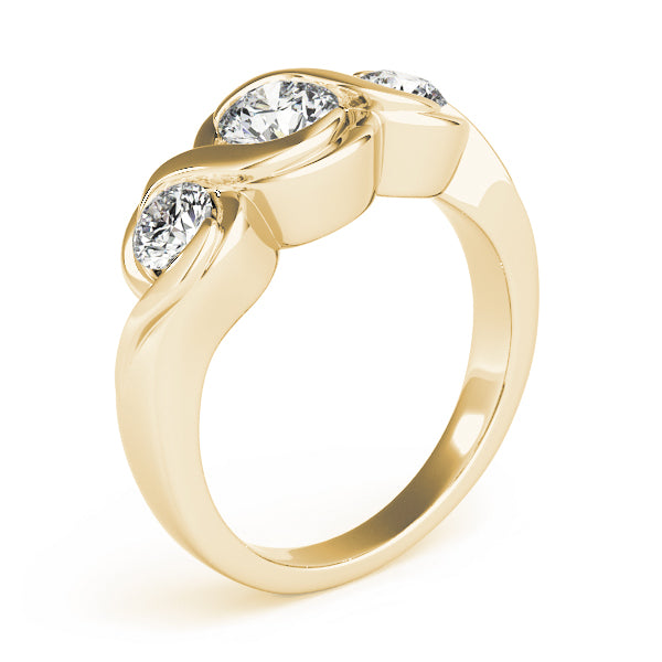 Round Three-Stone Diamond Engagement Ring · 1.00 ct tw