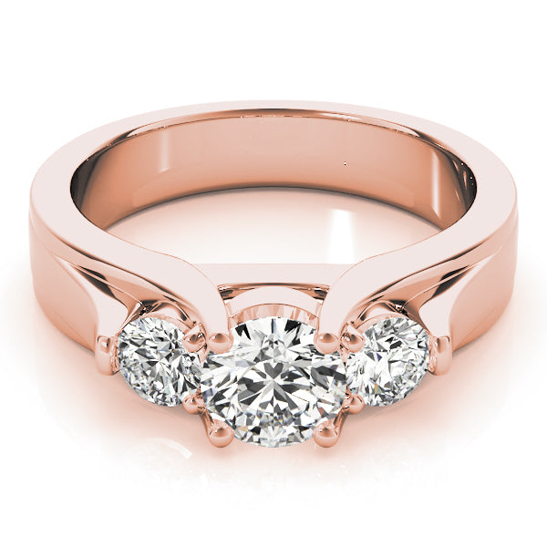 Round Three-Stone Diamond Engagement Ring · 2.00 ct tw