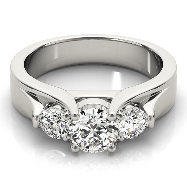Round Three-Stone Diamond Engagement Ring · 1.50 ct tw