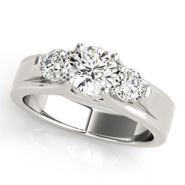 Round Three-Stone Diamond Engagement Ring · 2.00 ct tw
