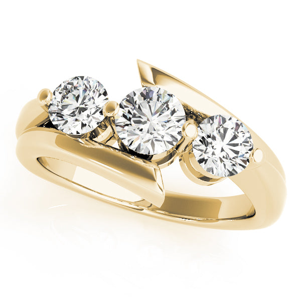 Round Three-Stone Diamond Engagement Ring · 1.00 ct tw