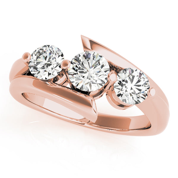 Round Three-Stone Diamond Engagement Ring · 1.00 ct tw