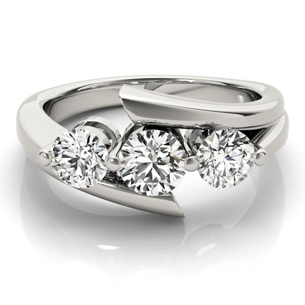 Round Three-Stone Diamond Engagement Ring · 1.00 ct tw