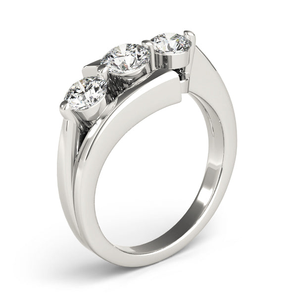 Round Three-Stone Diamond Engagement Ring · 1.00 ct tw
