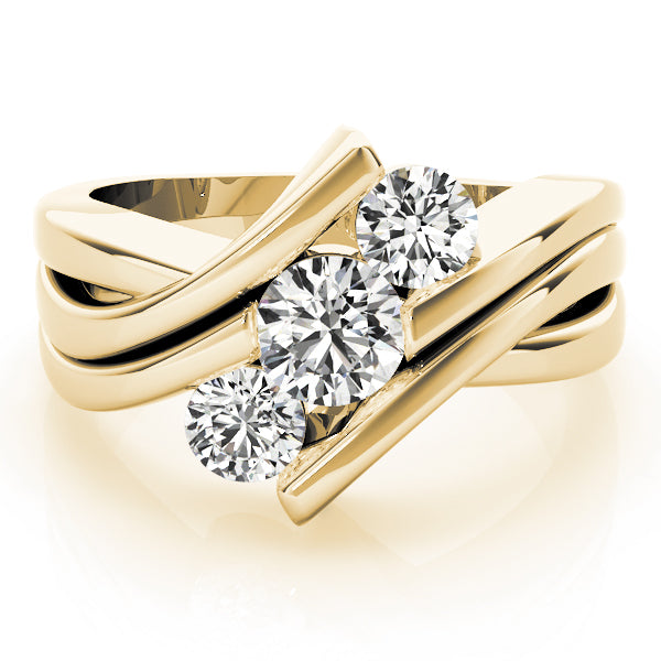 Round Three-Stone Diamond Engagement Ring · 1.00 ct tw