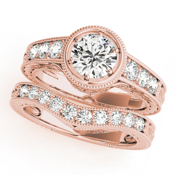 Round Antique Diamond Engagement Ring · 1.42 ct tw