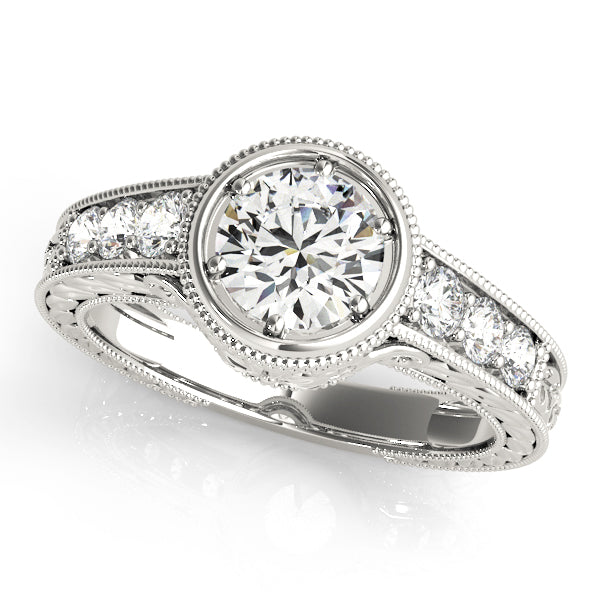 Round Antique Diamond Engagement Ring · 2.33 ct tw