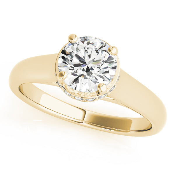 Round Trellis Diamond Engagement Ring · 1.08 ct tw
