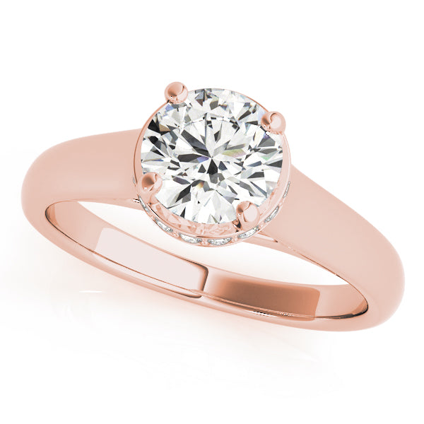 Round Trellis Diamond Engagement Ring · 0.82 ct tw