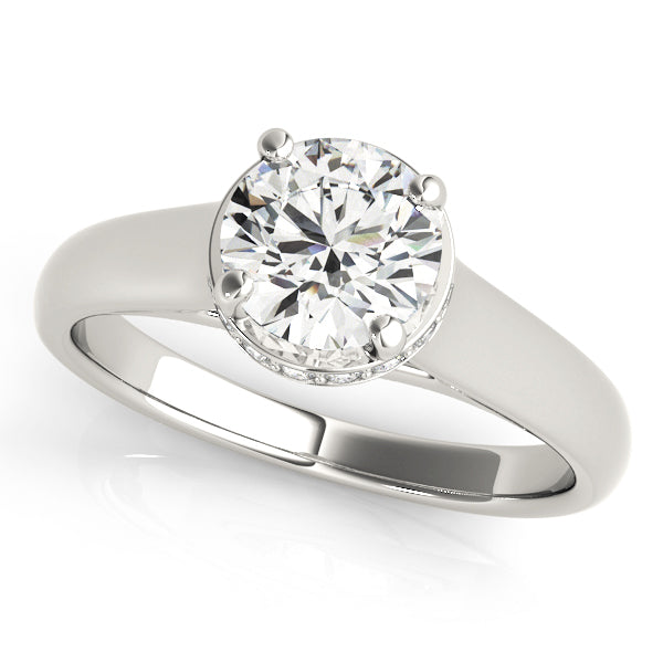 Round Trellis Diamond Engagement Ring · 1.08 ct tw