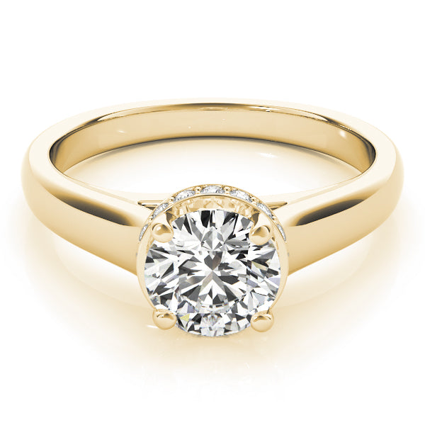 Round Trellis Diamond Engagement Ring · 0.56 ct tw