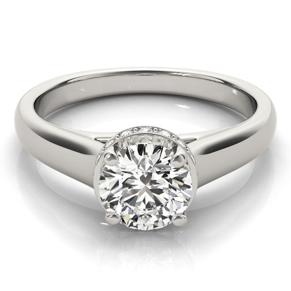 Round Trellis Diamond Engagement Ring · 0.38 ct tw