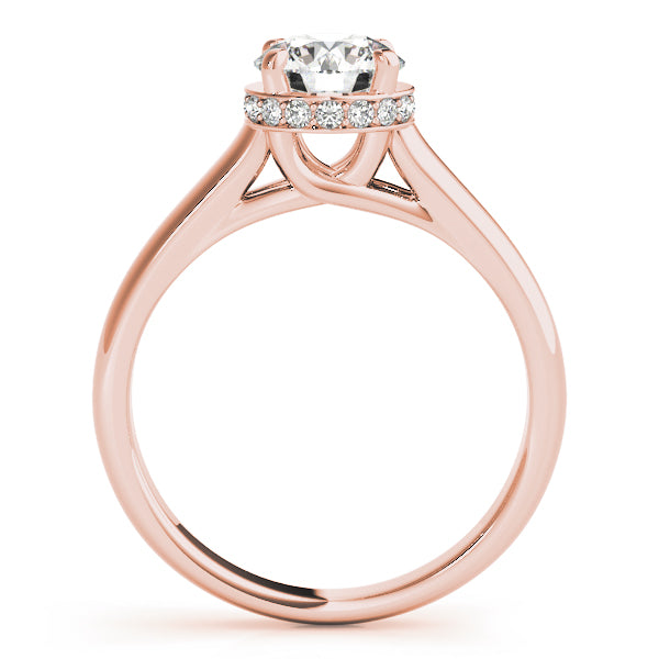 Round Trellis Diamond Engagement Ring · 0.82 ct tw