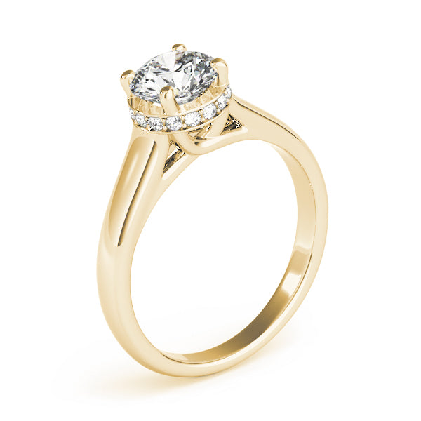 Round Trellis Diamond Engagement Ring · 1.08 ct tw