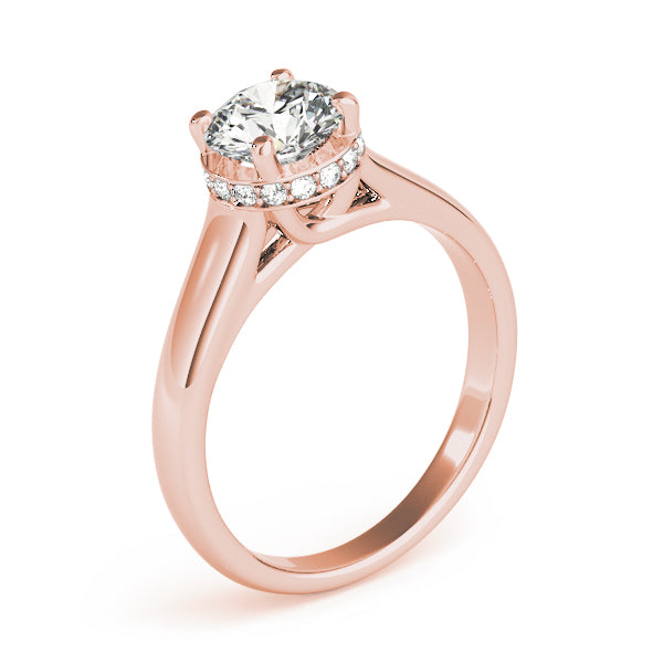 Round Trellis Diamond Engagement Ring · 1.08 ct tw