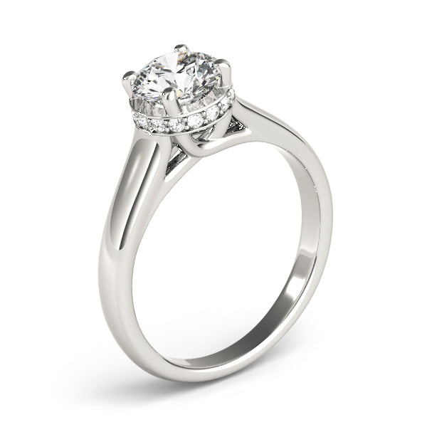 Round Trellis Diamond Engagement Ring · 0.56 ct tw